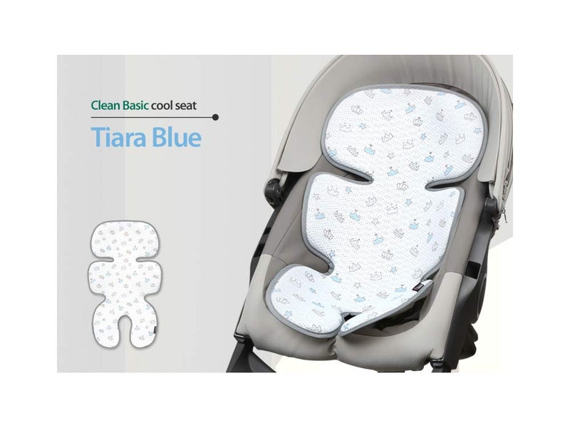 Manito Clean Basic 3D Mesh Seat Pad/Cushion/Liner for Stroller and Car Seat (Tiara Blue) - Image 2