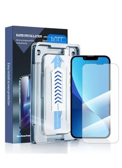 Apexa iPhone 14 Plus Clear Tempered Glass Screen Protector - Easy Install, 9H Hardness, Case-Friendly