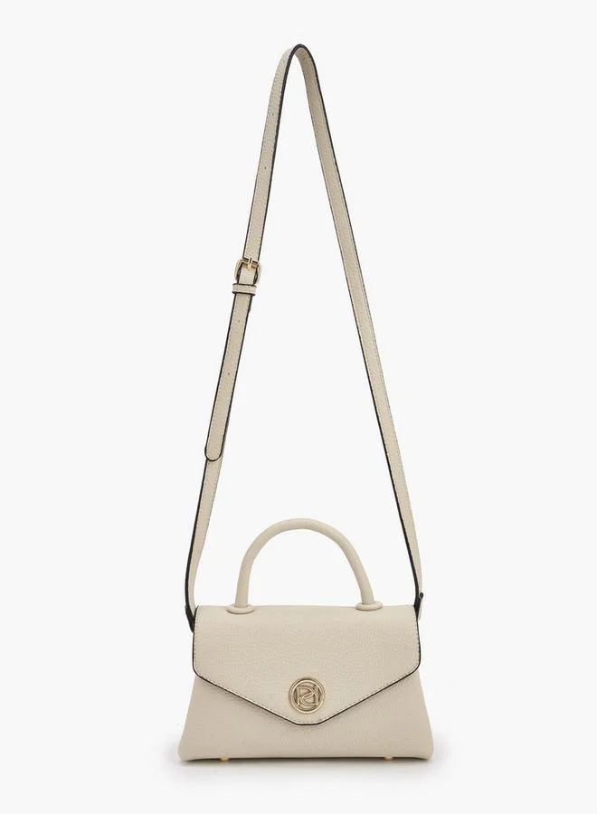 Paprika Textured Satchel Bag With Detachable Strap