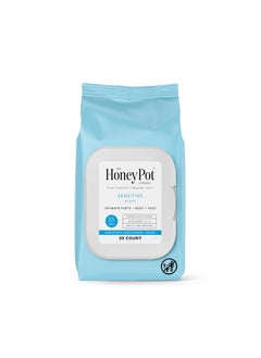 the Honey Pot company The Honey Pot Company - Feminine Wipes - Daily PH Balancing, Fragrance & Sulfate Free Wipes for Intimate Parts, Body, or Face - Hygiene Products - Sensitive 30 ct 