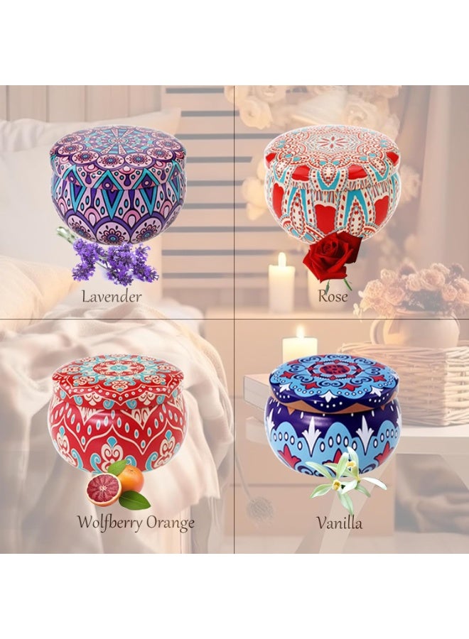 Scented Candles Gift Set for Women,4 Pack Aromatherapy Candle for Home Scented,Natual Soy Candles Gifts for Anniversary, Birthday, Mother's Day, Bath,Spa, Meditation - Image 2