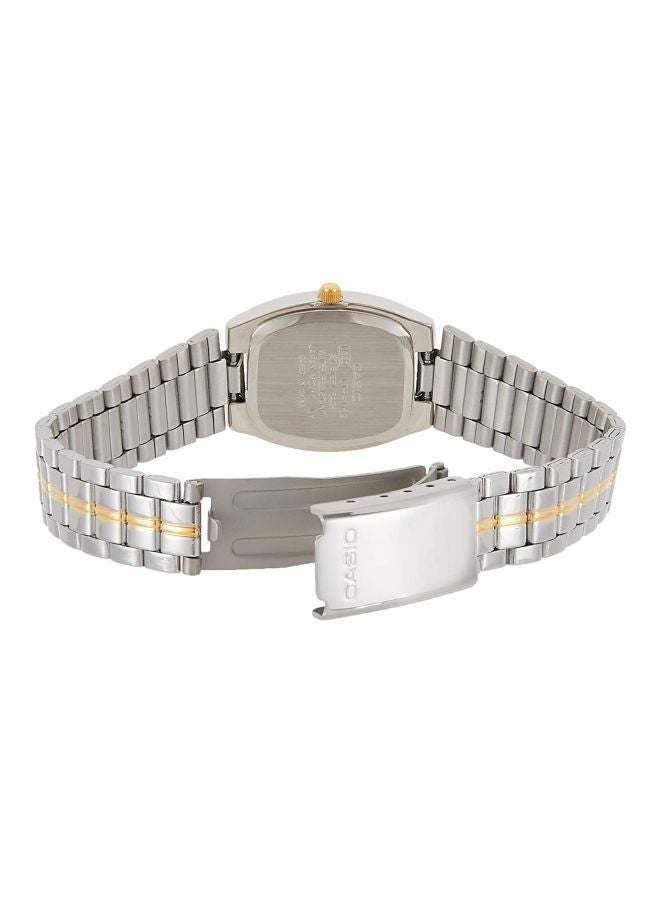CASIO Women Water Resistant Analog Watch LTP-1169G-9ARDF - 37 mm - Silver/Gold - Image 3