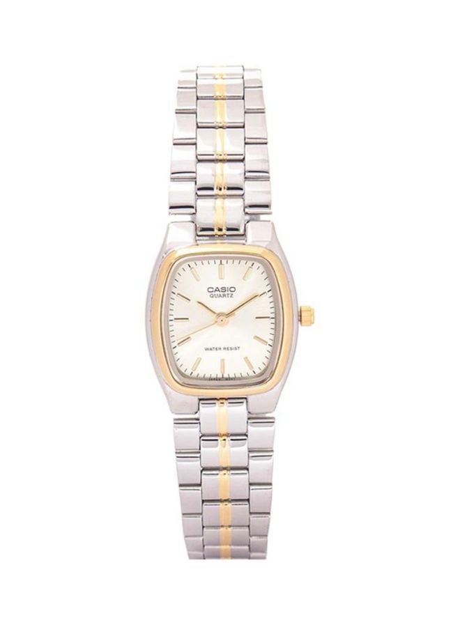 CASIO Women Water Resistant Analog Watch LTP-1169G-9ARDF - 37 mm - Silver/Gold - Image 1