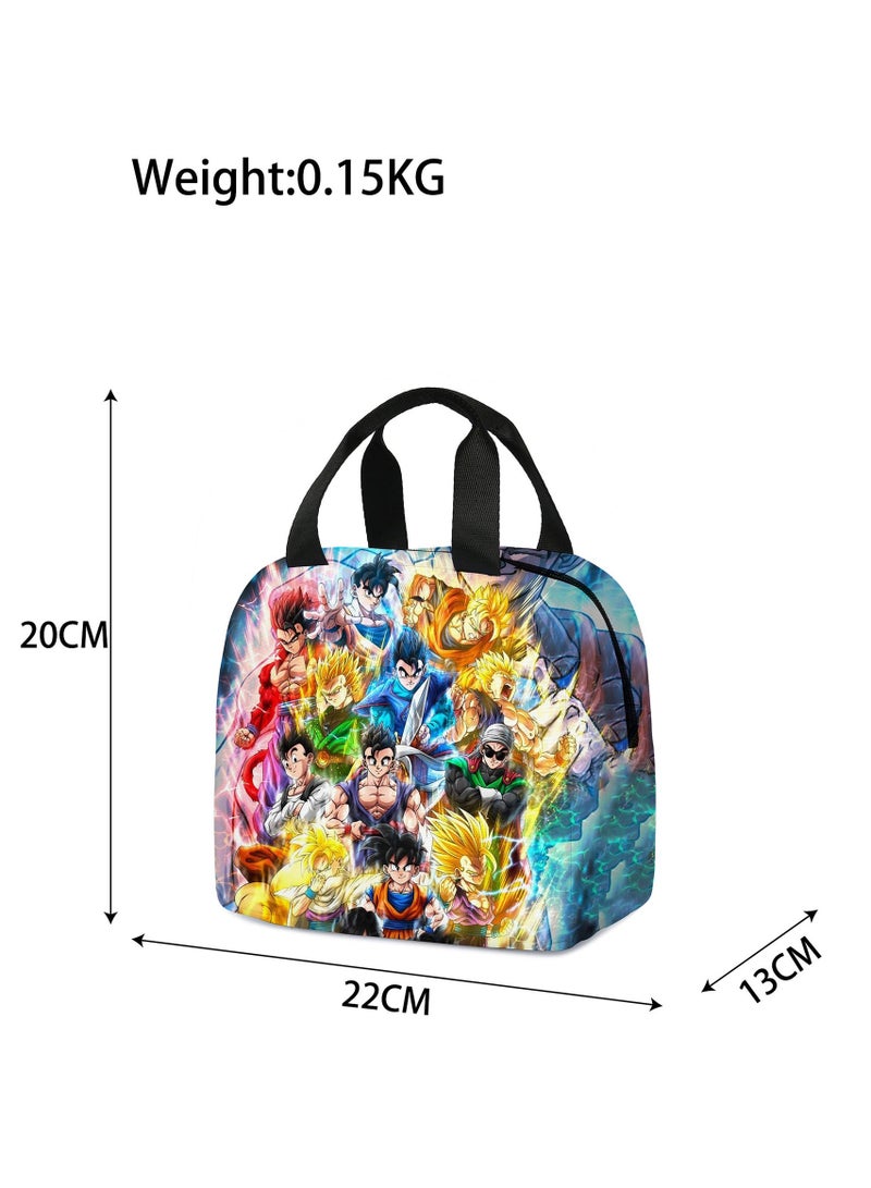 Dragon Ball New Dragon Ball Cartoon Dragon Ball Primary And Secondary School Students Lunch Bag Children's Ice Bag 20*22*13cm - Image 2
