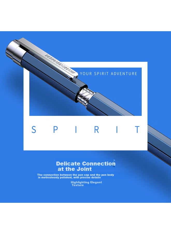 Bernard Shaw Fairy Series Cape Misty Blue Ballpoint Pen + Premium Refill Gift Box Set, Signature Pen - Image 5