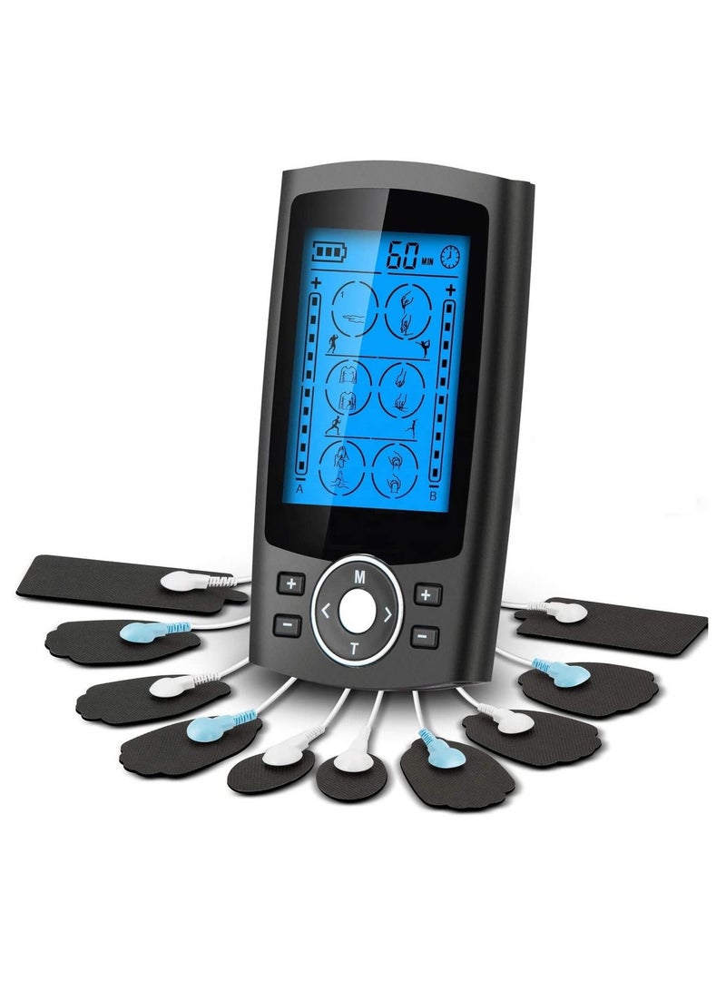 جهاز محفز العضلات العشرية 36 وضعًا جهاز EMS كهربائي للتدليك وتحفيز الجسم والعلاج الرقمي وجهاز إنقاص الوزن الكهربائي - Image 1