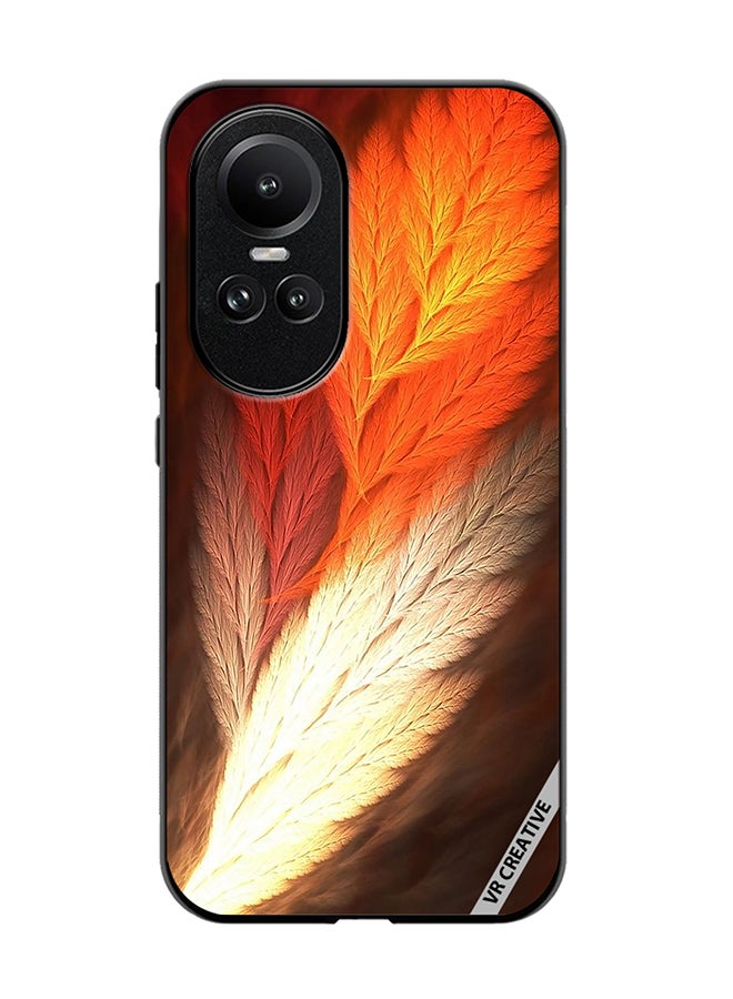 VR CREATIVE Protective Case Cover For Oppo Reno 10 Pro Feather Design Multicolour - Image 1