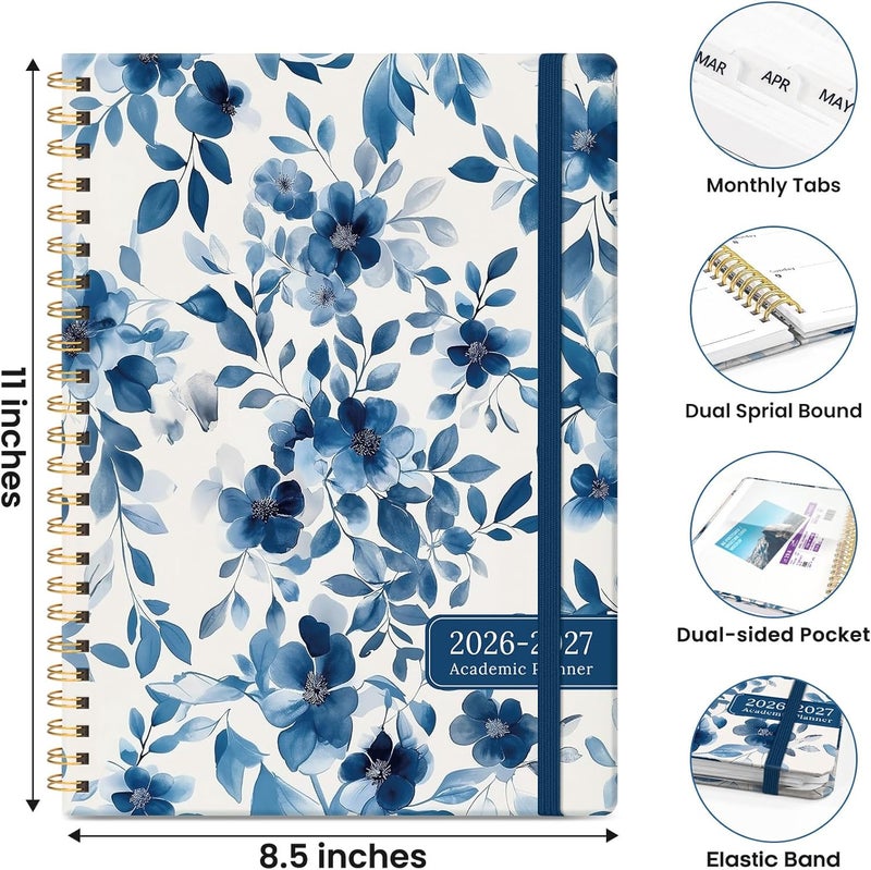 ZOTIA Planner 2026-2027, Monthly and Weekly Academic Planner July 2026 - June 2027, Hardcover Student Teacher Planning Agenda Calendar Book with Tabs, Perfect for Office School Supplies, A4 (8.5" x 11 - Image 4