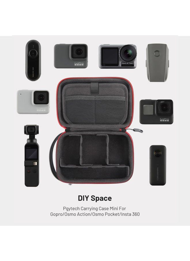 PGYTECH - Camera Carrying Case Mini Compatible with OSMO Action 4/3,DJI OSMO Pocket 3/2, DJI Action 2, Gopro Hero 12/11/10/9, Storage Box Handbag for Insta 360, Feiyu Pocket Accessories - Image 1