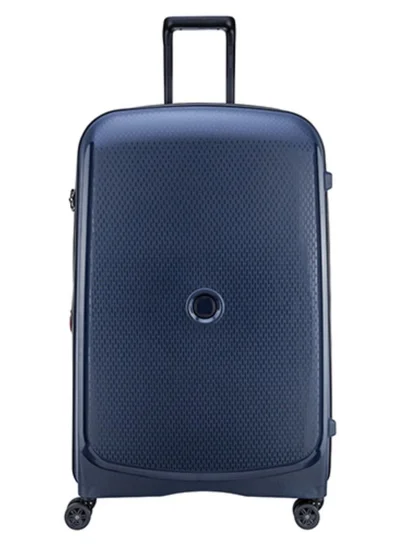 DELSEY Paris Belmont+ 83cm Hardcase 4 Double Wheel Expandable Check In Luggage Trolley Blue