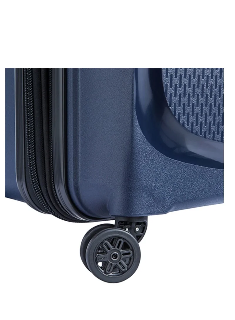DELSEY Paris Belmont+ 83cm Hardcase 4 Double Wheel Expandable Check In Luggage Trolley Blue