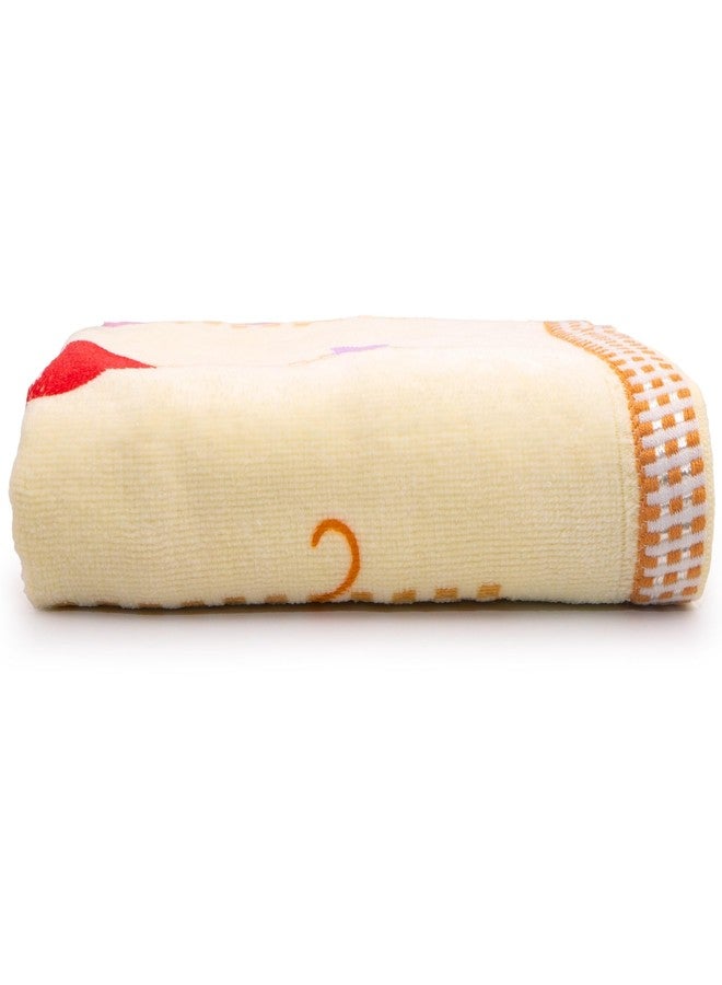 Uber World Cotton Terry Bath Towel for Kids |Women Bath Towel|Towels for Bath|Towel for Girls |Women Cotton Bath Towels | Ideal for Bath, Travel, Gym, Beach, Pool, and Yoga | Genie | Yellow (1) - Image 1