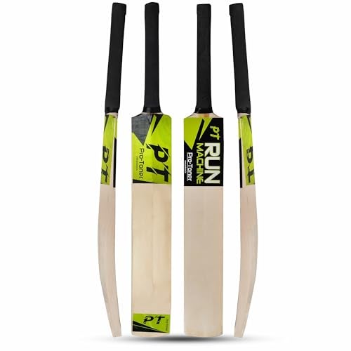 Protoner Cricket Tennis Bat, Wooden, for Ages 4-12+ Years (No.2, Age 4+ (26inch)) - Image 1
