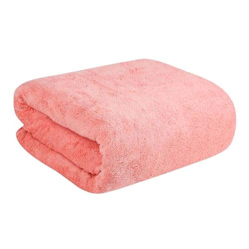 Fezora Microfiber Bath Towel for Men & Women – Large Size 70x140 cm, 400 GSM, Ultra Soft, Quick Dry, Lightweight & Super Absorbent Towel for Bathroom, Gym, Spa, Travel & Swimming (Orange) - Image 1