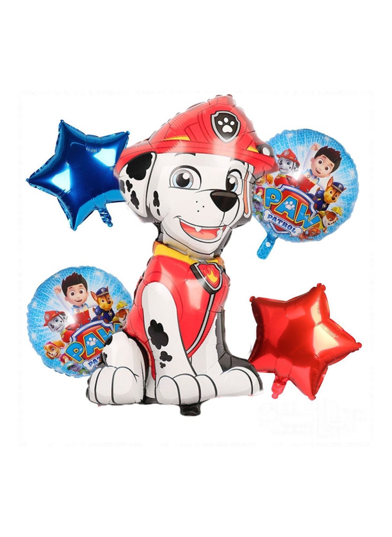 LA FIESTA Marshall Paw Patrol Balloons 5 Pc - For Kids  - Image 1