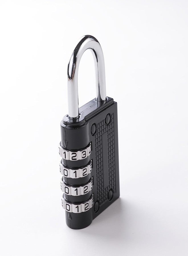 Kevim 4 Digit Combination Padlock|Keyless Luggage Lock Secure Your belongings with Confidence (Black) - Image 2
