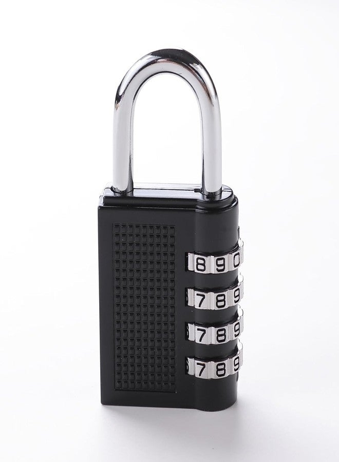 Kevim 4 Digit Combination Padlock|Keyless Luggage Lock Secure Your belongings with Confidence (Black) - Image 1