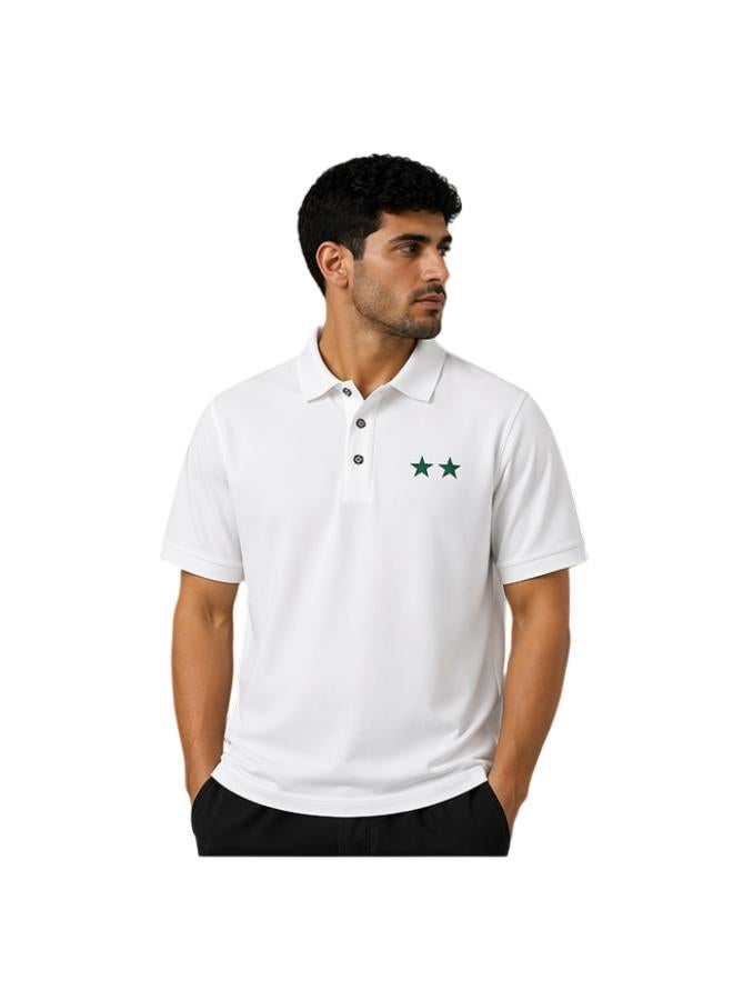 Al-Ahli Saudi FC Al Ahli 2 Stars Polo White - Image 1
