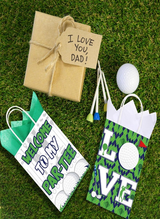 Aoriher 24 Pcs Golf Party Favor Bags with Tissue Paper Golf Goodie Gift Bags Golf Candy Treats Snack Bags with Handle for Birthday Party Supplies Decorations - Image 4