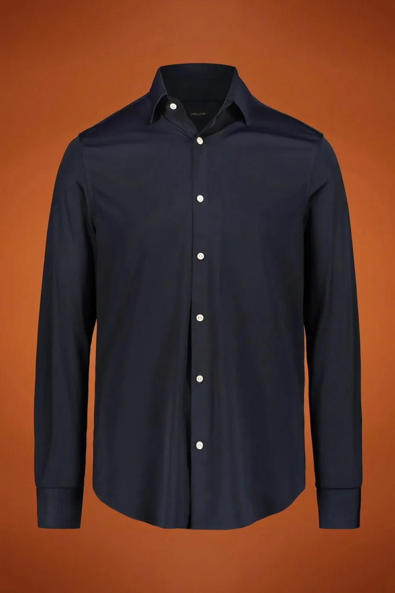 Men's welding shirts with classic collar nylon fabric solid colour regular fit - Dk Blue