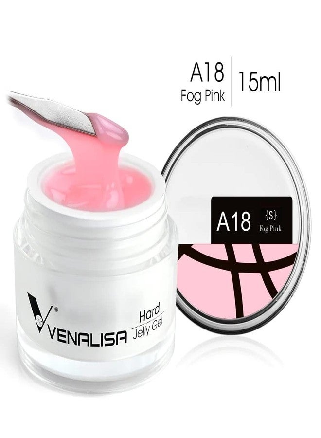 VENALISA Fog Pink Color Builder Gel for Nails Extension-15ml Hard Jelly Gel Strengthen Nail Extension French Nail DIY design (A18) - Image 2
