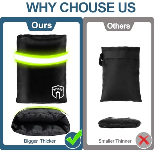 WNATN Outdoor Faucet Cover Socks for Winter Freeze Protection,Spigot Covers Winter Insulated 7.8" H x 6.2" W,Hose bib Covers for Winter,Set of 3(Black) - Image 4