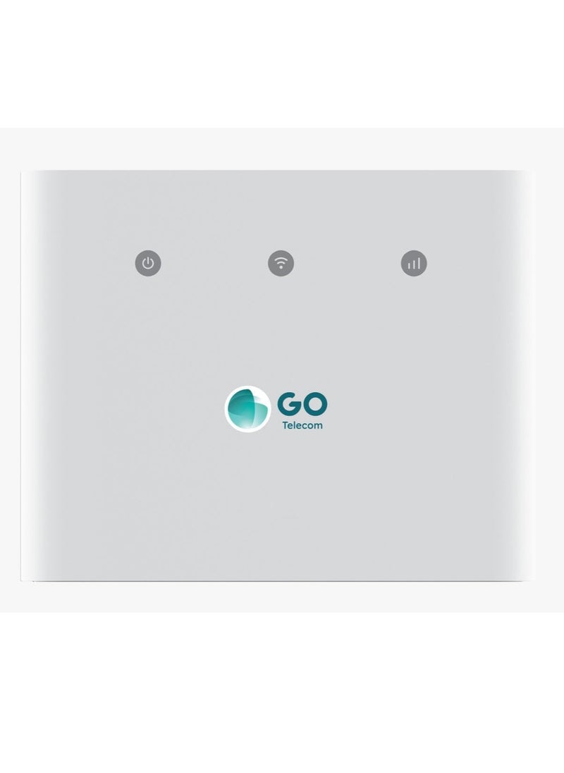 GO 4G MiFi Router with 3-Month Unlimited Internet Subscription | STC Network | No Fair Usage Limit | Up to 16 Devices | Portable WiFi Hotspot | Plug & Play | White