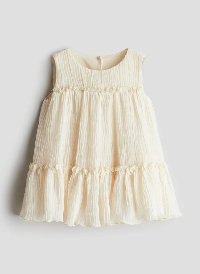 H&M Crinkled Chiffon Dress