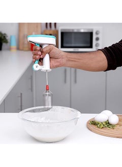Olsenmark Omhb2393 Power Free Blender Stainless Steel Blade Heavy Duty Gear System Easy Grip No Power Required Corrosion Resistant Multifunctional  - Image 4