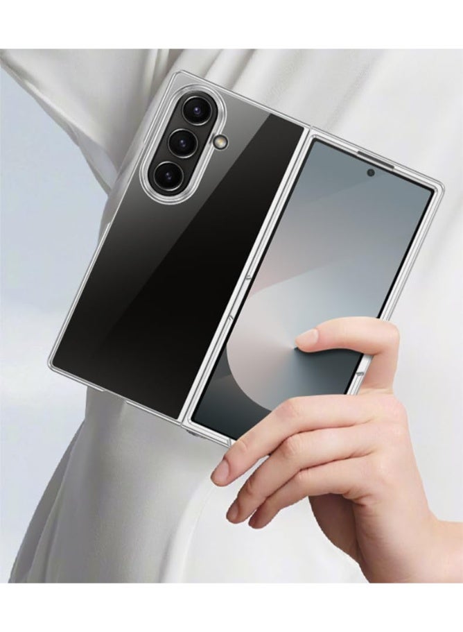 general Electroplated Phone Case Compatible with Samsung Galaxy Z Fold 7 5G, Folding Transparent Anti Drop Ultra-Thin Business Protective Cover for Z Fold7 - Image 2