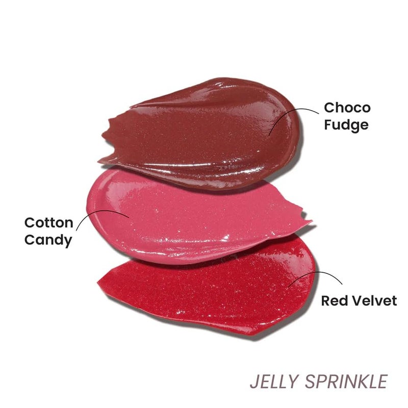 LAMIOR Peptide Glaze Lip Balm Combo Pack Of 3 - Jelly Sprinkle| 3-In-1 Formula For Glossy Shine, Healing, And Nourishment | Pillowy-Soft Lips | Nourishes Dry Skin | Real Reviews, Juicy Results! - Image 3