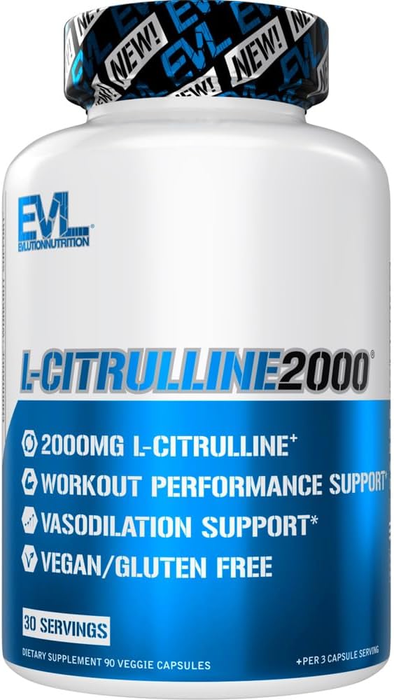 Evlution LCitrulline2000 Nitric Oxide Supplement for Men Nutrition High Strength L Citrulline Capsules for Enhanced Muscle Strength Recovery and Intense Pumps  Plant Based Nitric Oxide Booster - Image 1