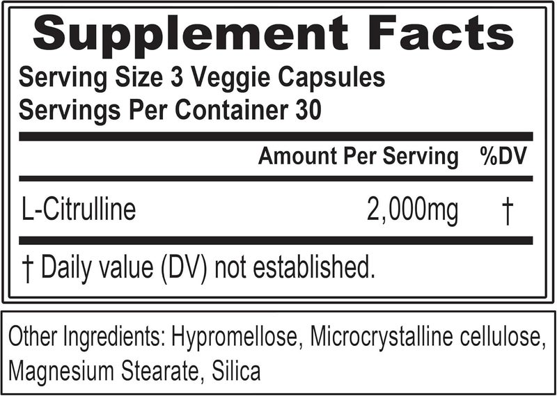 Evlution LCitrulline2000 Nitric Oxide Supplement for Men Nutrition High Strength L Citrulline Capsules for Enhanced Muscle Strength Recovery and Intense Pumps  Plant Based Nitric Oxide Booster - Image 2