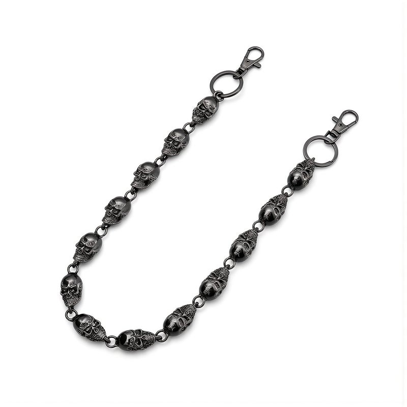 Upgraded 360 Rotatable Skull Pant Chain Heavy Duty Lobster Clasp No Tangling Punk - Image 1