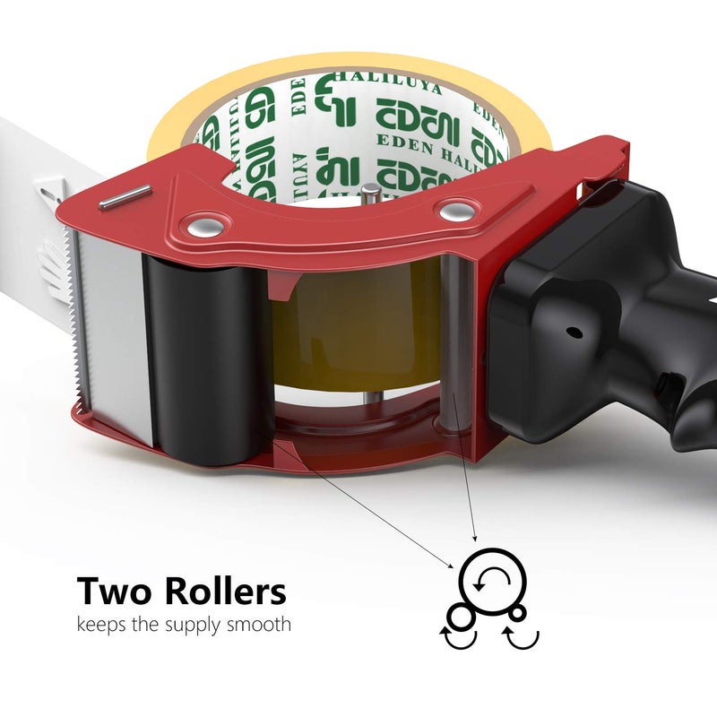 PROSUN Fast Reload 2 Inch Tape Gun Dispenser Packing Packaging Sealing Cutter TG01 (Red) - Image 5