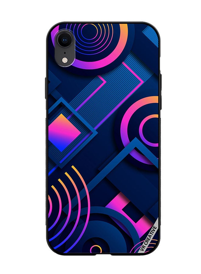 VR CREATIVE Protective Case Cover For Apple iPhone XR Abstract Design Multicolour - Image 1