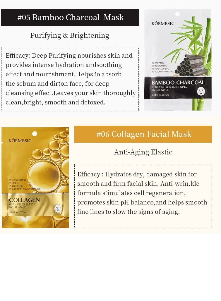 Kormesic قناع ترطيب وترطيب الكولاجين 25 مل-5 حزم - Image 2