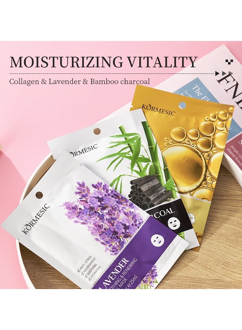 Kormesic قناع ترطيب وترطيب الكولاجين 25 مل-5 حزم - Image 5