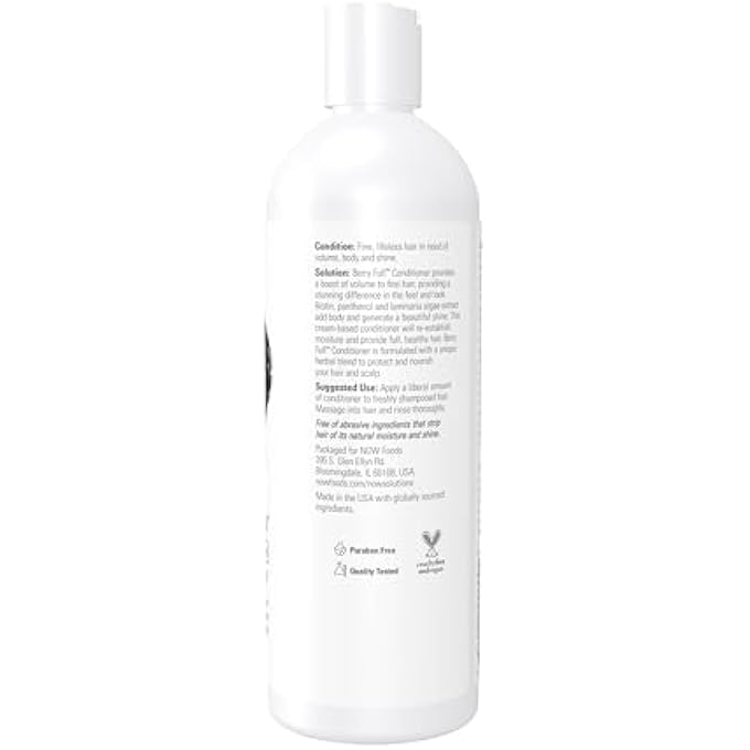 now SOLUTIONS, BERRY FULLÂ„¢, VOLUME BOOST CONDITIONER FOR FINE HAIR WITH BIOTIN, PH BALANCED, 16-OUNCE - Image 2