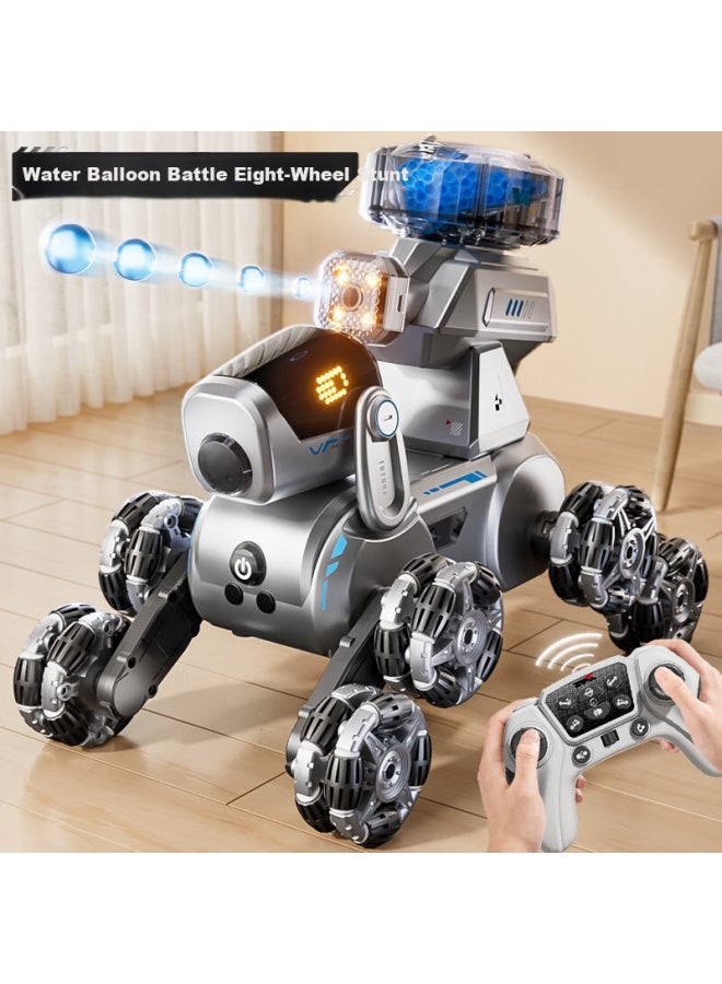 Aozhi Jia Remote Control Car Robot Dog, Children's Toy, Birthday Gift For Boys, Eight-wheel Stunt Shooting Water Bullet Off-road Vehicle - Image 1