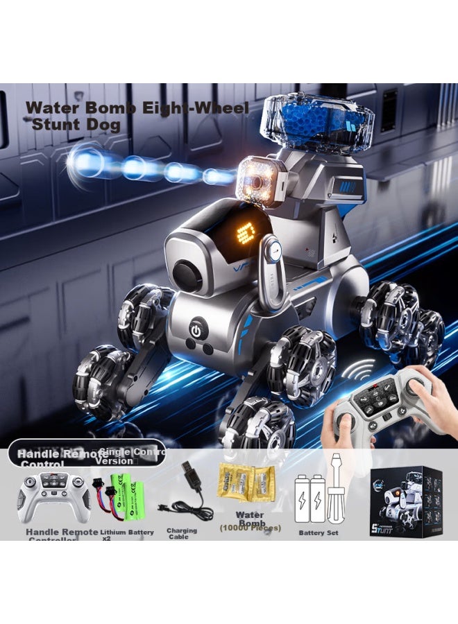 Aozhi Jia Remote Control Car Robot Dog, Children's Toy, Birthday Gift For Boys, Eight-wheel Stunt Shooting Water Bullet Off-road Vehicle - Image 2