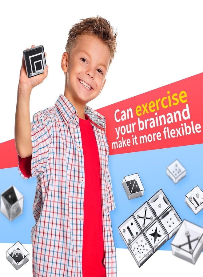 Hanaive 18 Pcs Mini Puzzle Box Balance IQ Maze Game Box Casual Intelligence Ball Maze Challenge Cube Brain Teaser Stocking Stuffers for Teens - Image 3