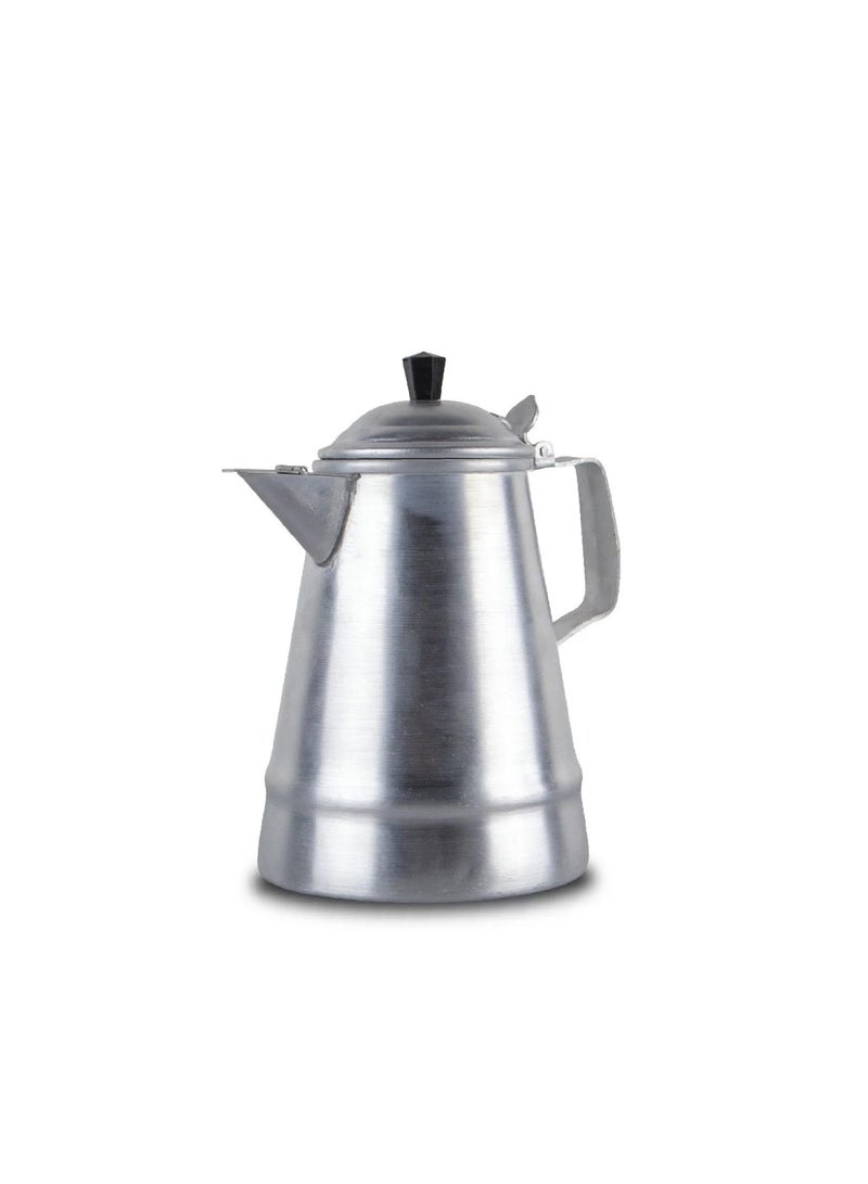 PURE Aluminum coffee and milk jug with lid, enough to prepare two cups of coffee (250 ml). - Image 1