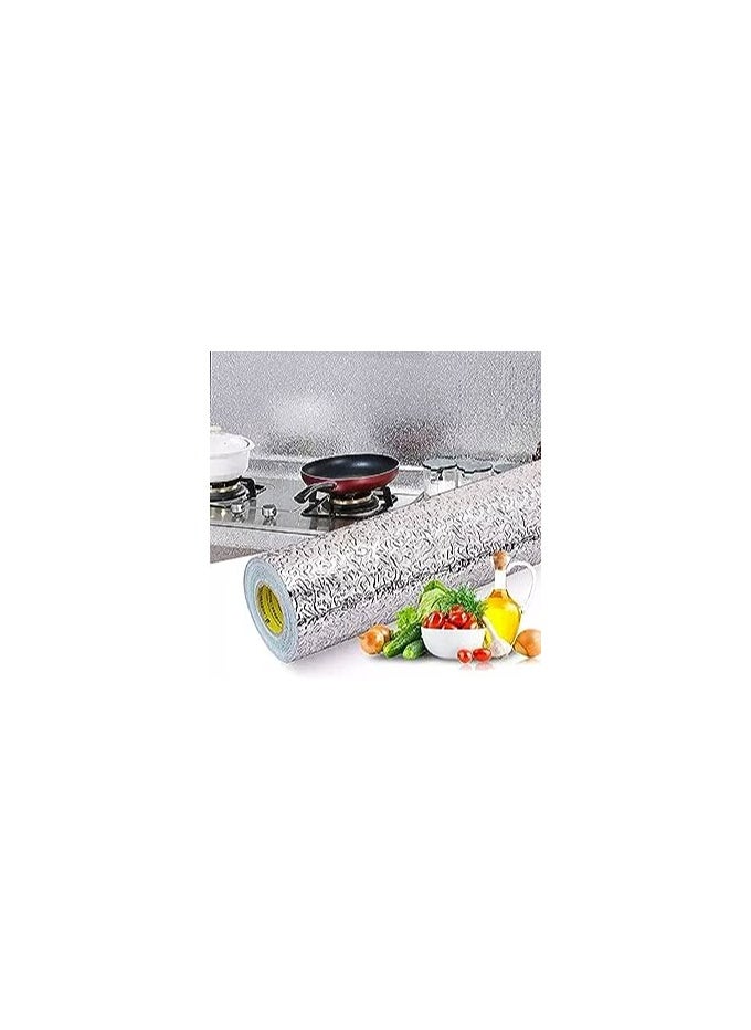 Spaceshoop - silver foil sticker roll  texture  length 5 meters  width 60 cm large size - Image 1