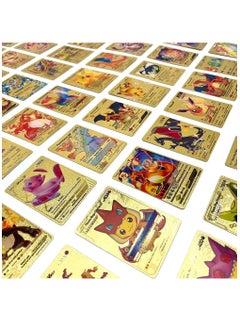 Pokemon Gold Pokemon Cards Golden Foil Set (55 pcs) - Including Vmax Rares V Series GX EX Rares Charizard Common Cards ( Random pic on cards box cover)  - Image 3