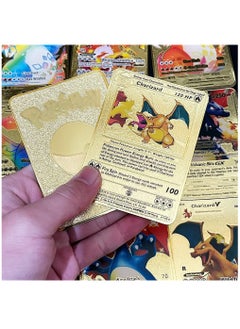 Pokemon Gold Pokemon Cards Golden Foil Set (55 pcs) - Including Vmax Rares V Series GX EX Rares Charizard Common Cards ( Random pic on cards box cover)  - Image 4