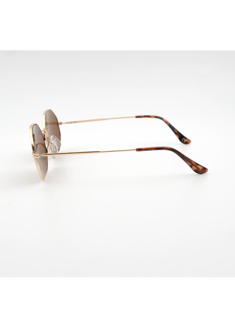 MADEYES Unisex UV Protection Sunglasses EE24M091-5 - Gold/Demi  - Image 3
