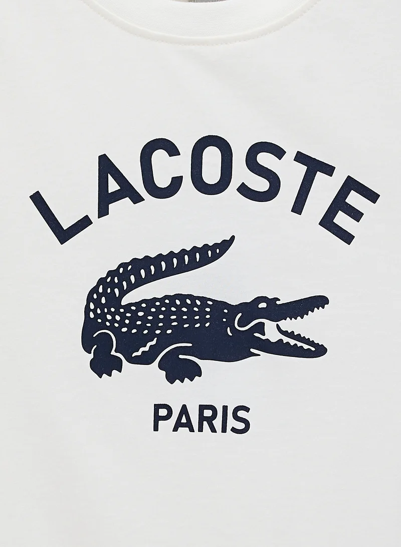 LACOSTE Kids Logo Crew Neck T-Shirt