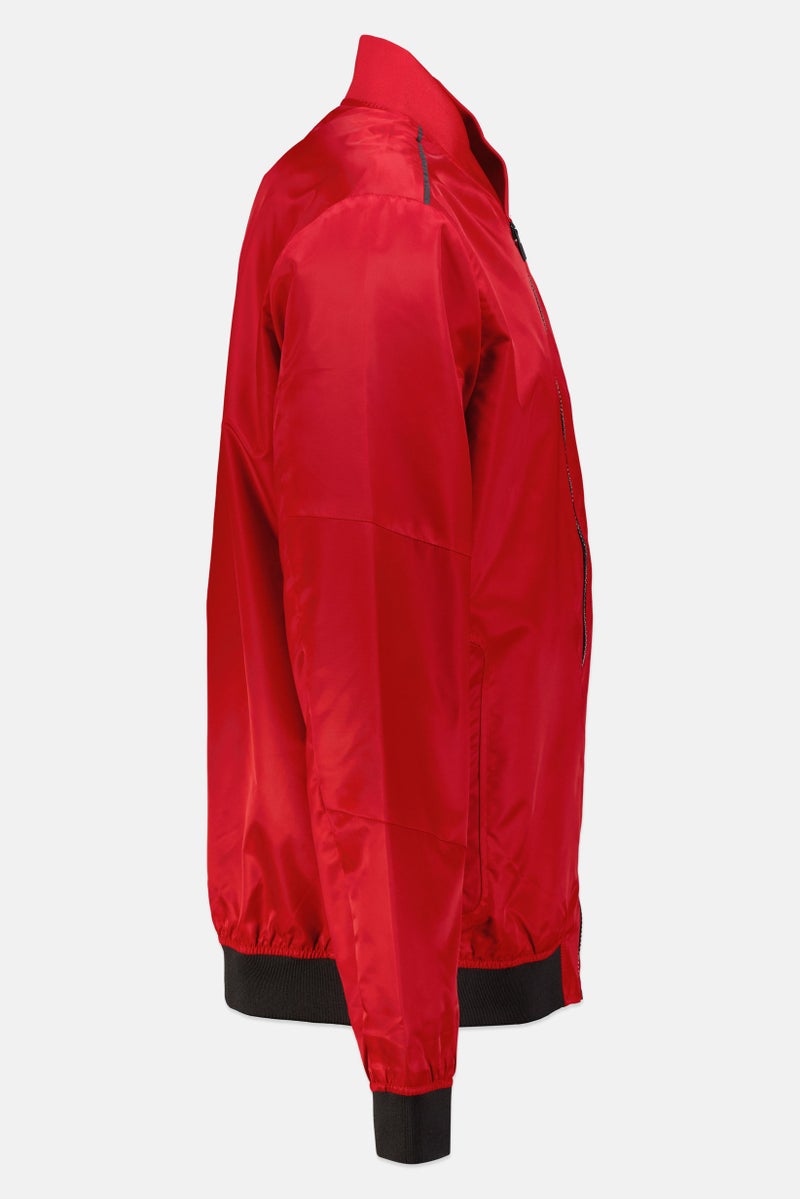 Scuderia Ferrari Men Sportswear Fit Long Sleeves Outdoor Jacket, Dark Red - Image 3