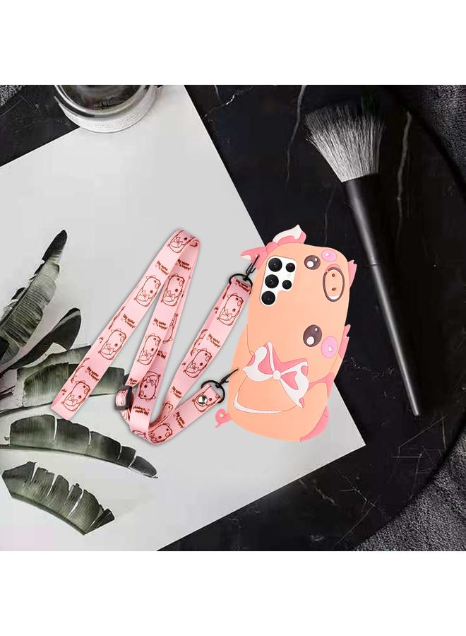 اس-توب جراب لهاتف Samsung Galaxy S22 Ultra 5G جراب كروس بودي من السيليكون الكرتوني - Image 1